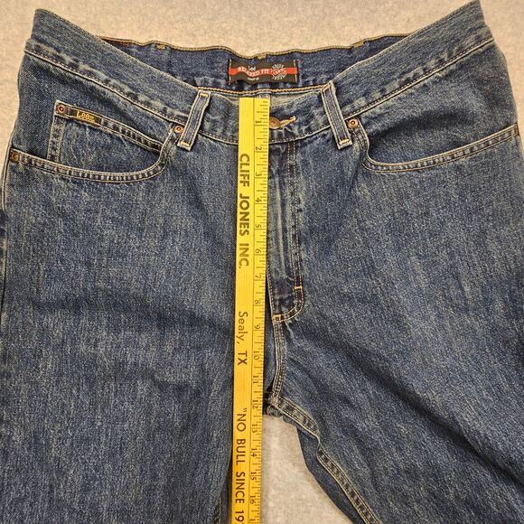 Lee Jeans Men's Relaxed Fit Blue Denim 38x32 Cotton Straight Leg - Picture 7 of 9
